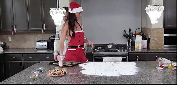  Skinny MILF Sofie Marie Messy Christmas Cookie Baking Fuck